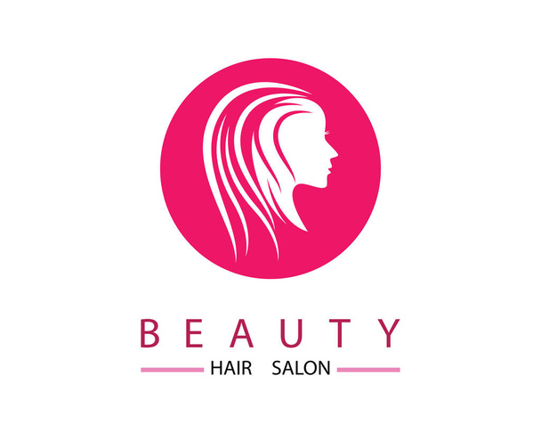 Hair salon logo template vector icon illustration design - Vector, Image