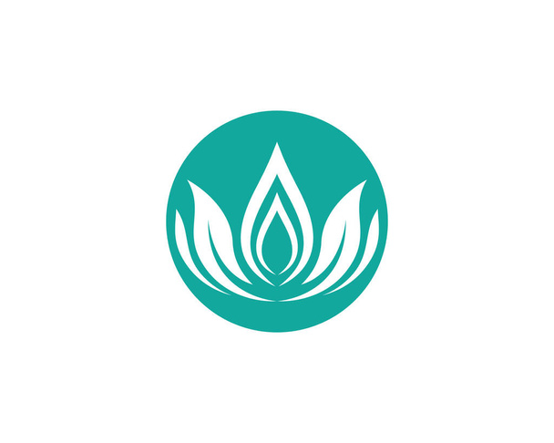 Modèle de logo fleur de beauté icône vectorielle - Vecteur, image