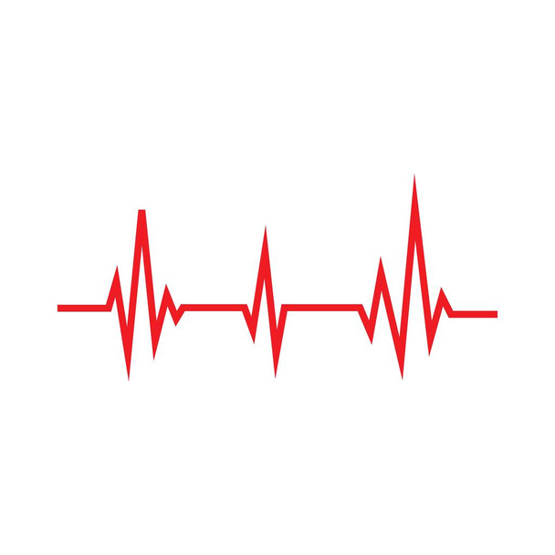 Diseño de arte salud médico latidos del corazón pulso vector plantilla - Vector, Imagen