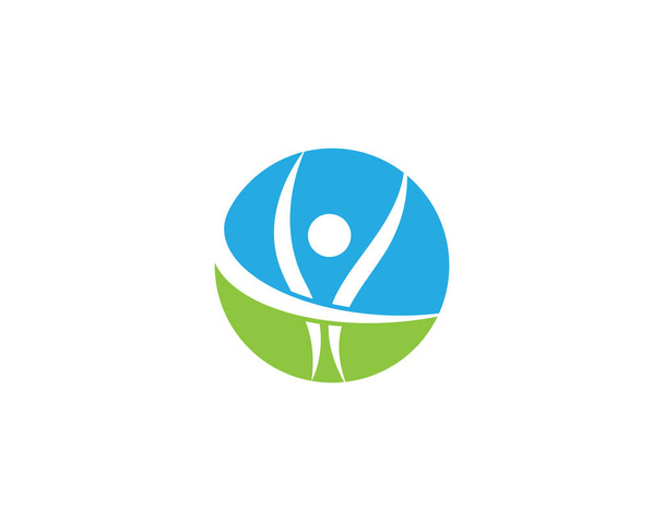 Vida Saludable Logo plantilla vector icono ilustración diseño - Vector, Imagen