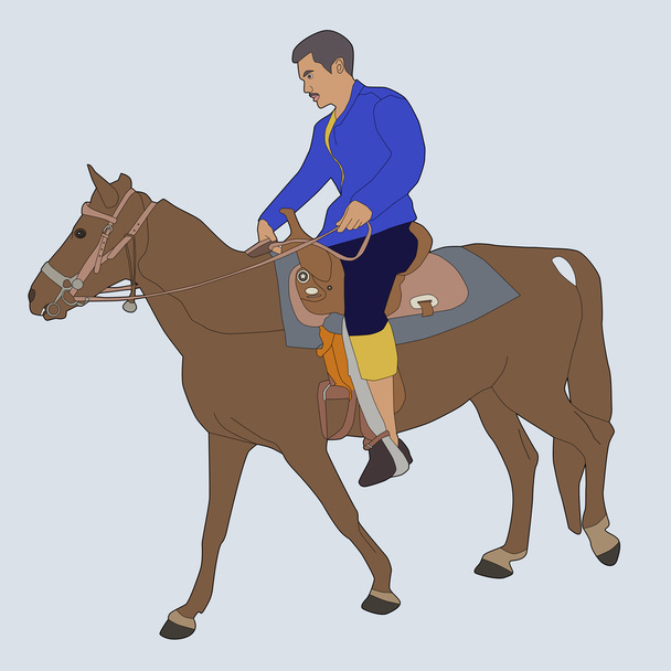 Jízda na koni - Vektor, obrázek