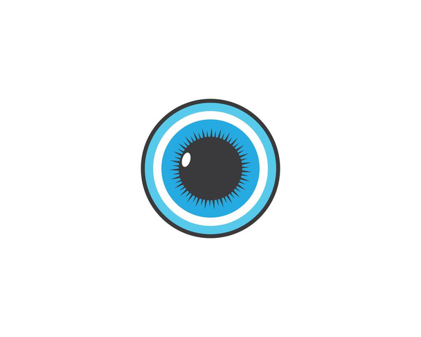 Modèle de logo pour les yeux icône vectorielle illustration design - Vecteur, image