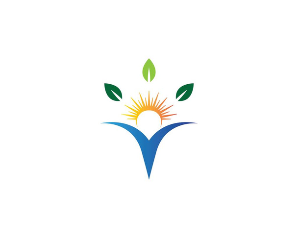 Wellness logotipo modelo ícone do vetor ilustração - Vetor, Imagem