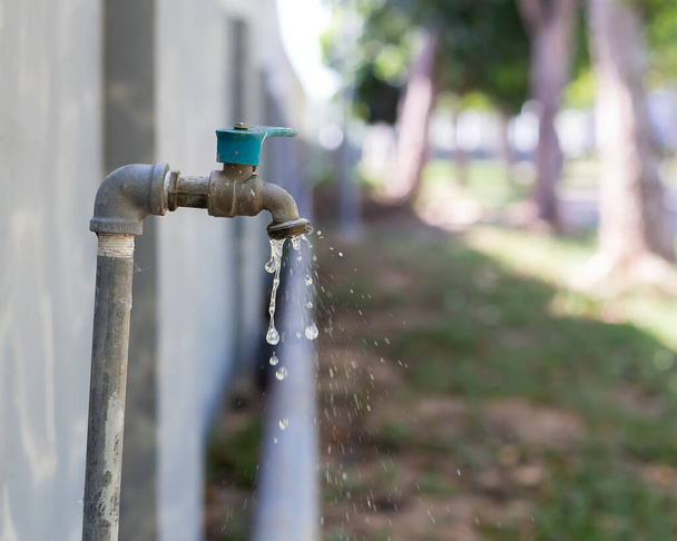 Tap zahradní voda pro použití ve zavlažování rostlin na zahradě. - Fotografie, Obrázek