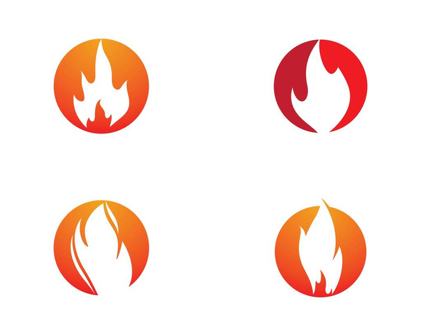 Simbolo di fuoco icona vettoriale illustrazione - Vettoriali, immagini