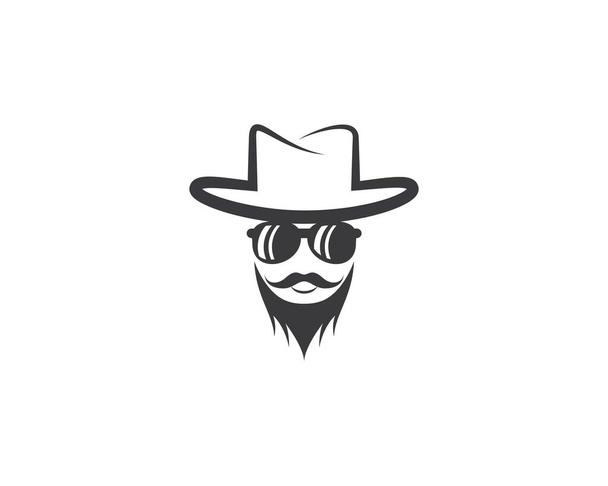 Cowboy cappello simbolo vettoriale icona illustrazione - Vettoriali, immagini