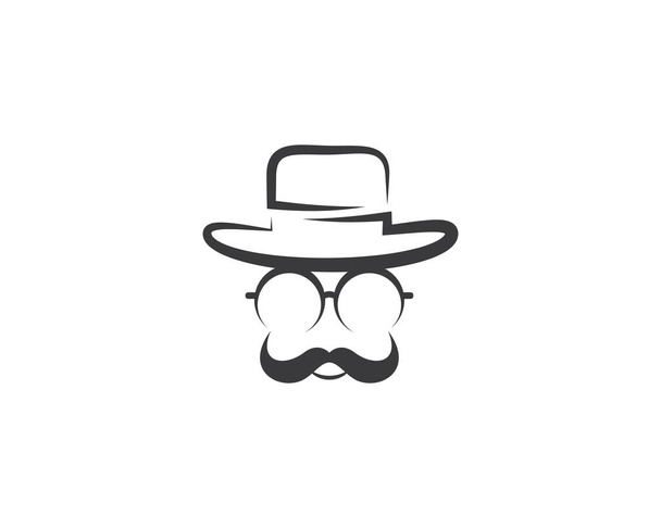 Vaquero sombrero símbolo vector icono ilustración - Vector, Imagen