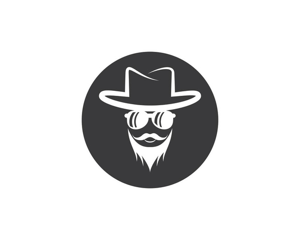 Chapeau cowboy symbole vectoriel icône illustration - Vecteur, image