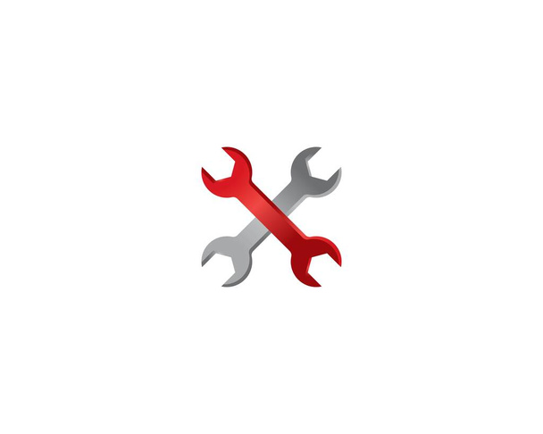 Wrench symbool illustratie ontwerp - Vector, afbeelding