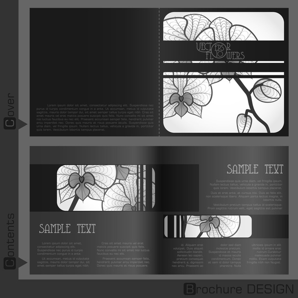 Brochure Template Design. - Vector, Image