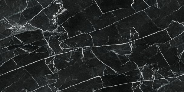 マルキナブラック、高解像度の大理石のテクスチャスラブ - 写真・画像