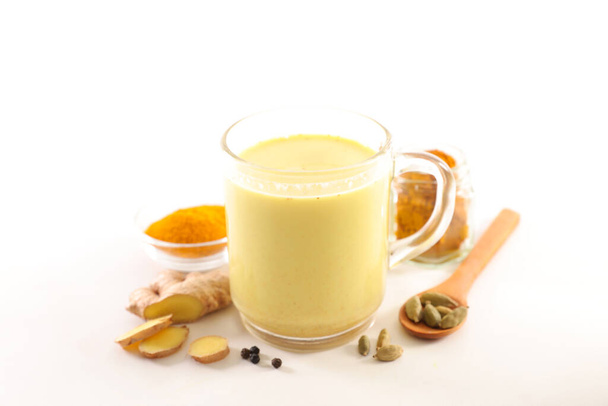 healthy ayurvedic drink- turmeric latte  - Фото, зображення
