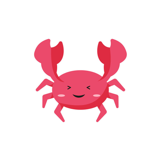 cute crab vector illustration cartoon style. EPS 10 - Vector, Image