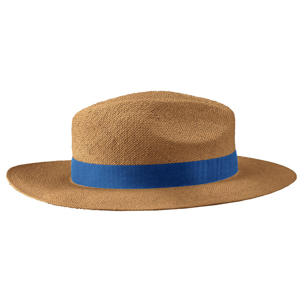 Increíble Sombrero de Panamá Mockup En Color Azúcar Marrón, para ayudarle a personalizar el logotipo de su marca o diseños como un profesional - Foto, imagen
