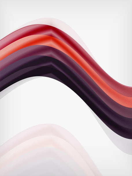 Szivárvány színű hullám absztrakció tervezősablon - Vektor, kép
