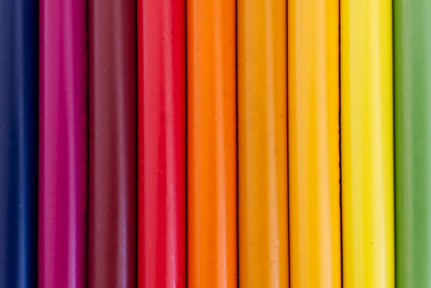 A closeup shot of colorful pencils - great for background or wallpaper - Φωτογραφία, εικόνα