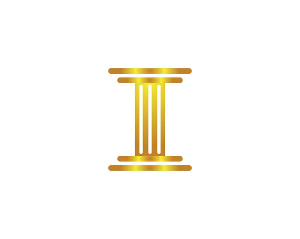 Säulenvektor Symbol Symbol Illustration Design - Vektor, Bild