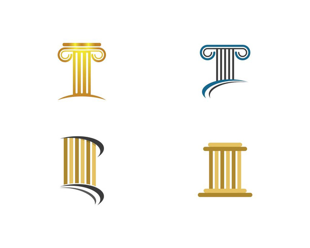 Säulenvektor Symbol Symbol Illustration Design - Vektor, Bild
