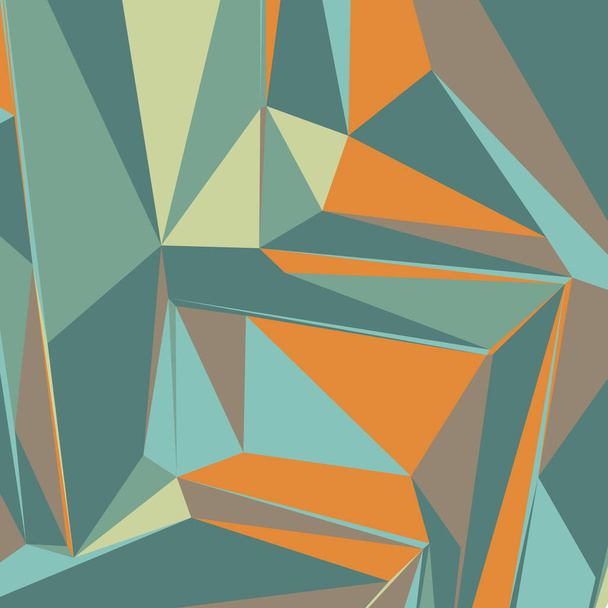 Abstrakter Hintergrund mit bunten Dreiecken für Zeitschriften, Hefte oder Handy-Sperrbildschirm - Vektor, Bild
