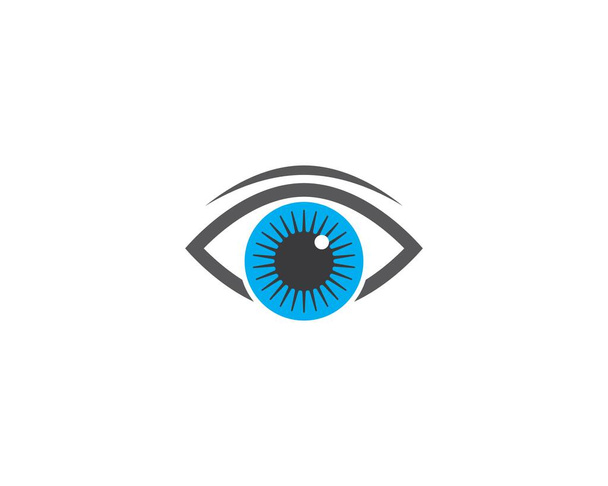 Design de ilustração de ícone de vetor de símbolo de olho - Vetor, Imagem