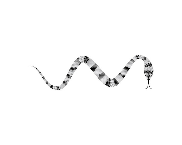 Ícone do vetor da ilustração do símbolo da serpente - Vetor, Imagem
