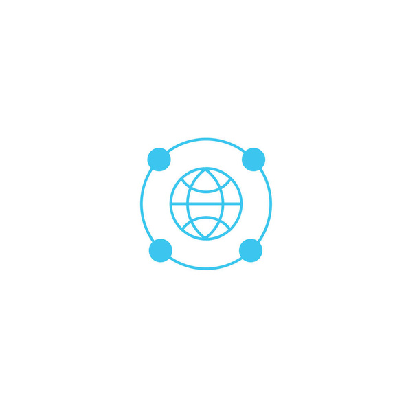 Diseño de iconos relacionados con sitios web de red global  - Vector, Imagen