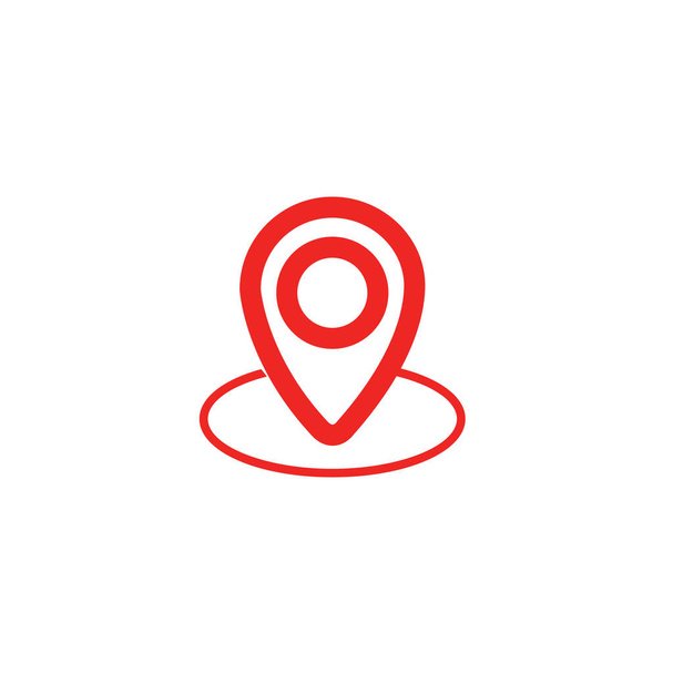 Location mark check mark icon design - Vector, Image