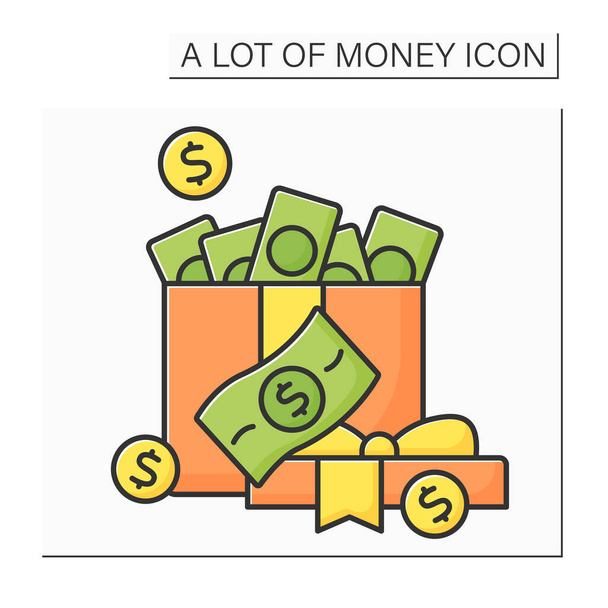 Money color icon - Vector, Image