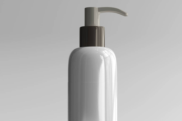 Eristetty kosmeettinen pumppu pullo 3D renderöinti - Valokuva, kuva