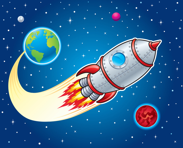 Lanzamiento de cohetes desde la Tierra
 - Foto, imagen