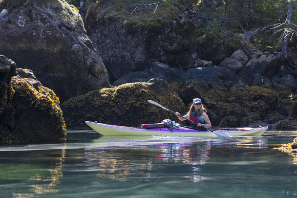 zee-kayaker - Foto, afbeelding