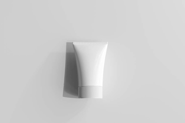 Tubo de creme cosmético isolado 3D Rendering - Foto, Imagem