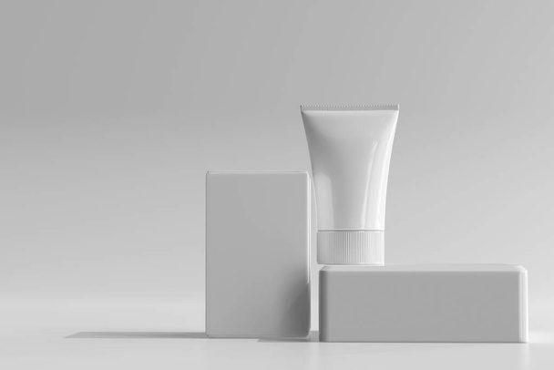 Isolated Cosmetic Cream Tube 3D Rendering - Foto, Imagen