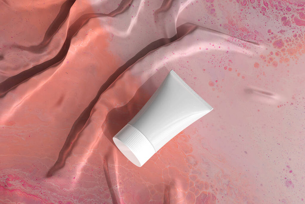 Изолированная 3D рендеринг пробирки косметического крема - Фото, изображение
