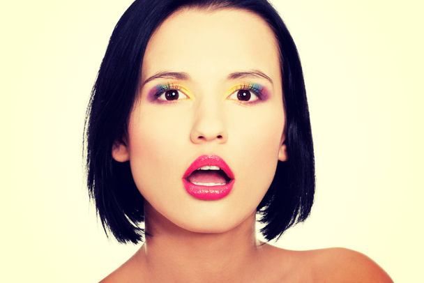 Woman with makeup - Zdjęcie, obraz