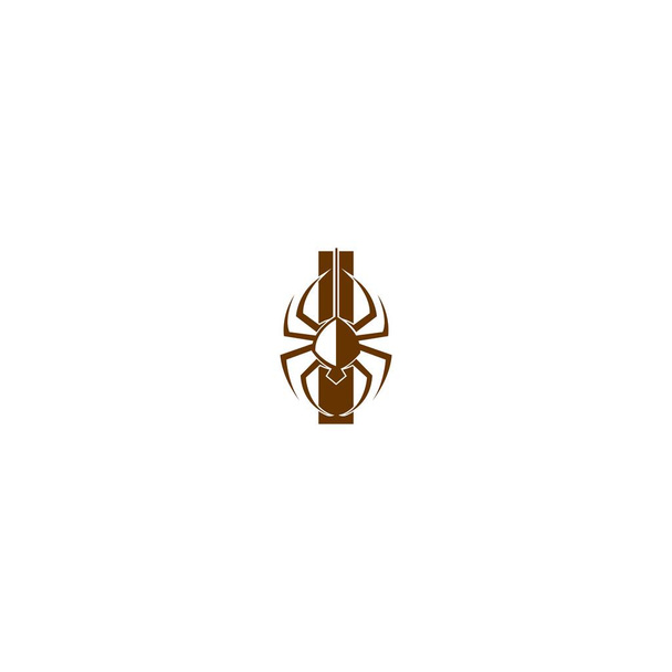 Γράμμα I με διάνυσμα προτύπου σχεδίασης εικονιδίου αράχνης - Διάνυσμα, εικόνα