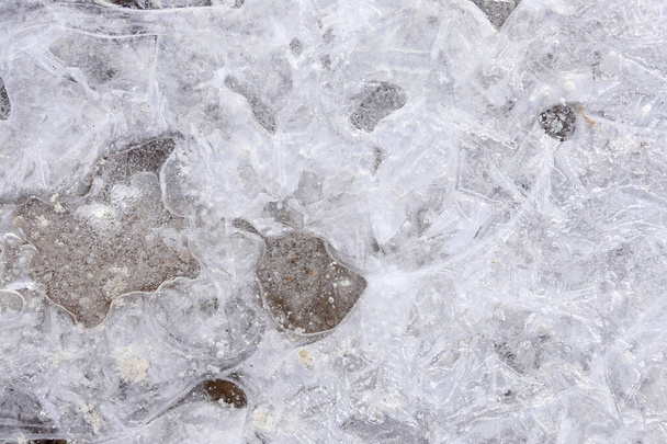 macro bizarre texture of ice and snow - Fotó, kép