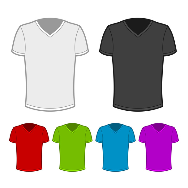 t-shirt σε διάφορα χρώματα - 1. - Διάνυσμα, εικόνα