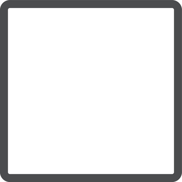 kwadratowa ikona linii sześcianu w stylu zarysu - Wektor, obraz