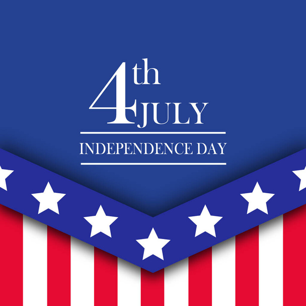 4th of july independence day social media post template design - Vetor, Imagem