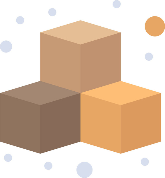 cubes fun game icon in gamesgaming category - Vektor, Bild