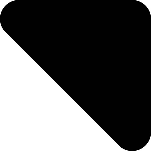 flecha chevron icono diagonal en estilo sólido - Vector, imagen