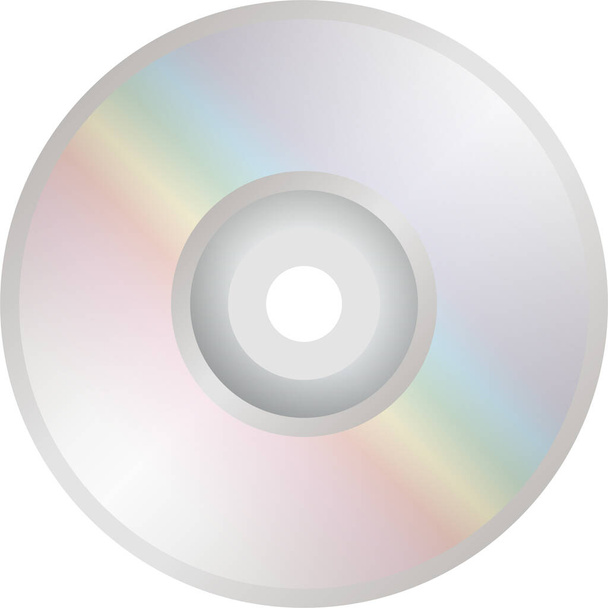 cd data disc icoon in soundmusic categorie - Vector, afbeelding