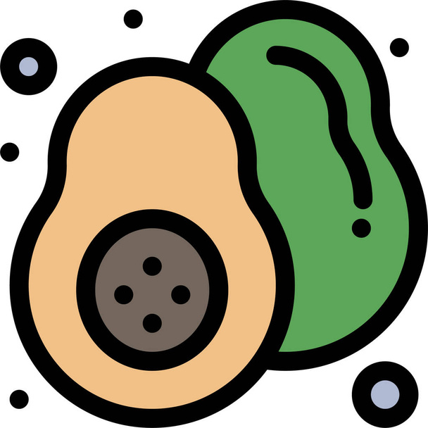 owoce żywności zdrowa ikona w stylu filledoutline - Wektor, obraz