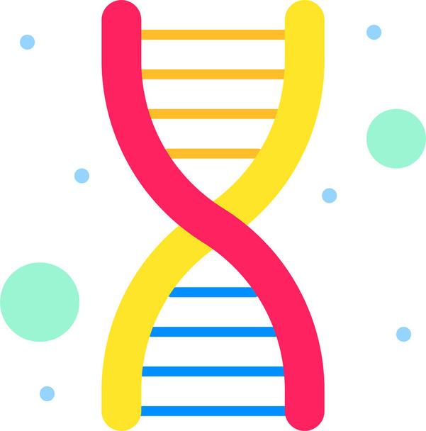DNA genetyka ikona genomiczna w kategorii opieki szpitalnej - Wektor, obraz