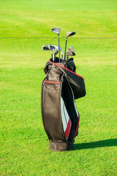 Golf club. Bag with golf clubs - Foto, Bild