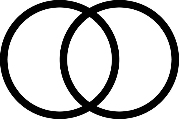 Kunstdiagramm-Punkte-Symbol im Umrissstil - Vektor, Bild