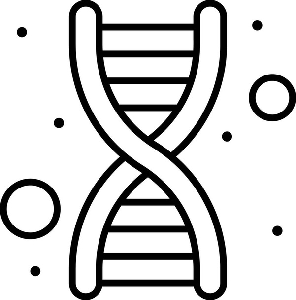 DNA genetyka ikona genomiczna w kategorii opieki szpitalnej - Wektor, obraz