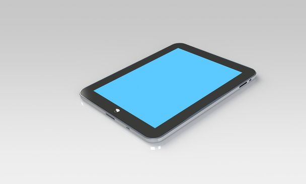 Tablet pc isolated on white - Photo, Image