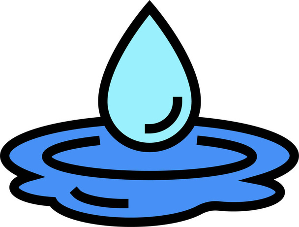goutte icône de purification d'eau - Vecteur, image
